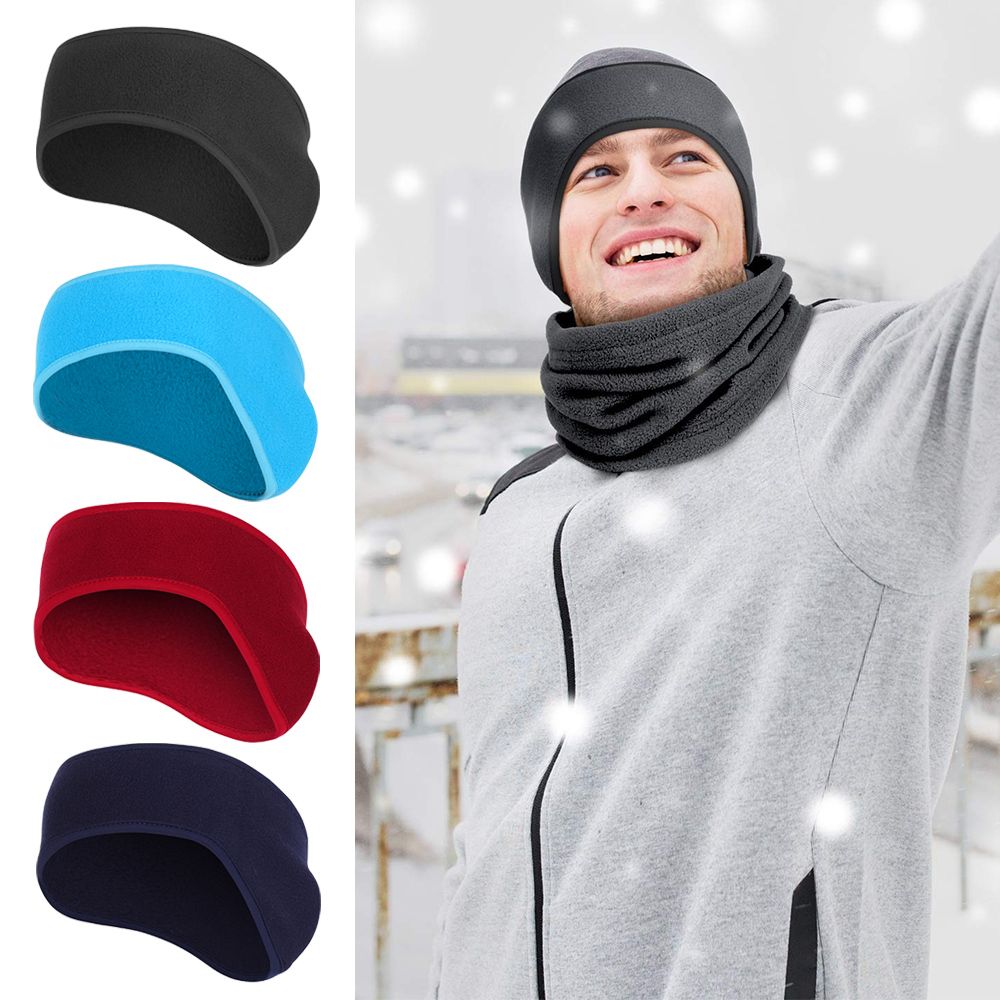 Winter Headband Fleece - 1 Buah Ikat Rambut Penutup Telinga