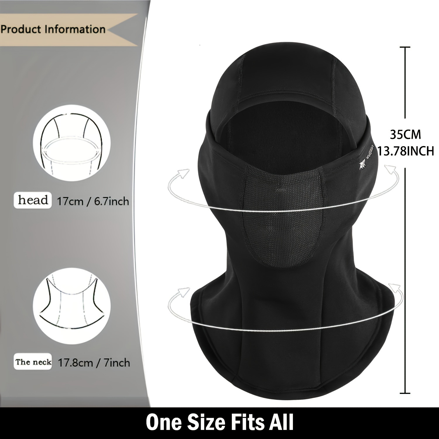 Masker Ski Bersepeda untuk Pri - Balaclava Ski Mask ulasan dan harga