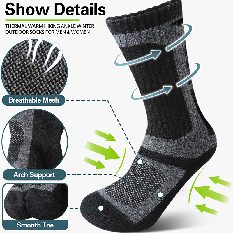3 Pasang Kaus Kaki Olahraga El - Thermal Sock Wool ulasan dan harga
